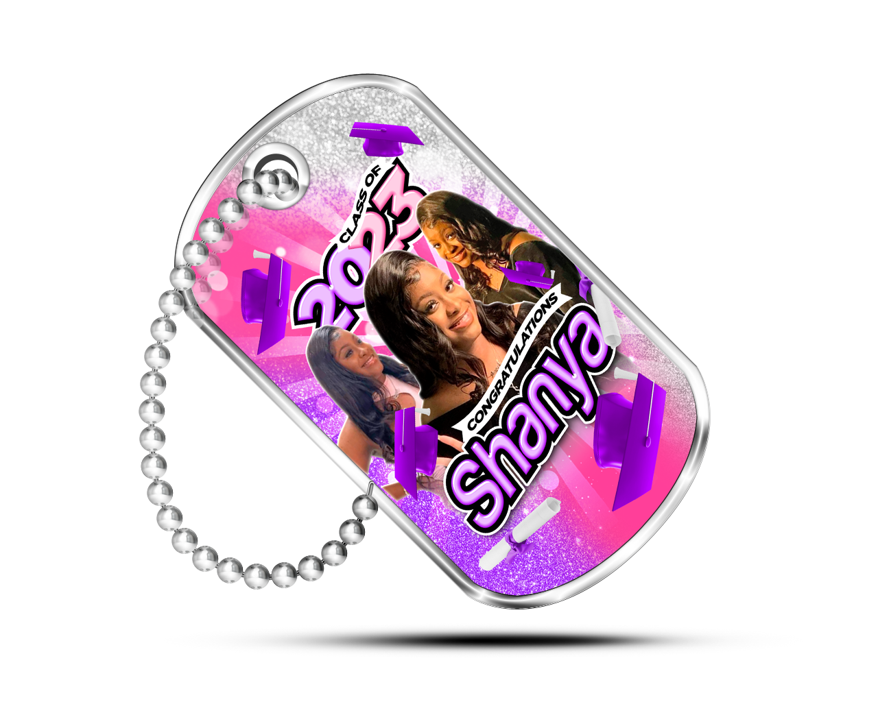 Graduation Dog Tags