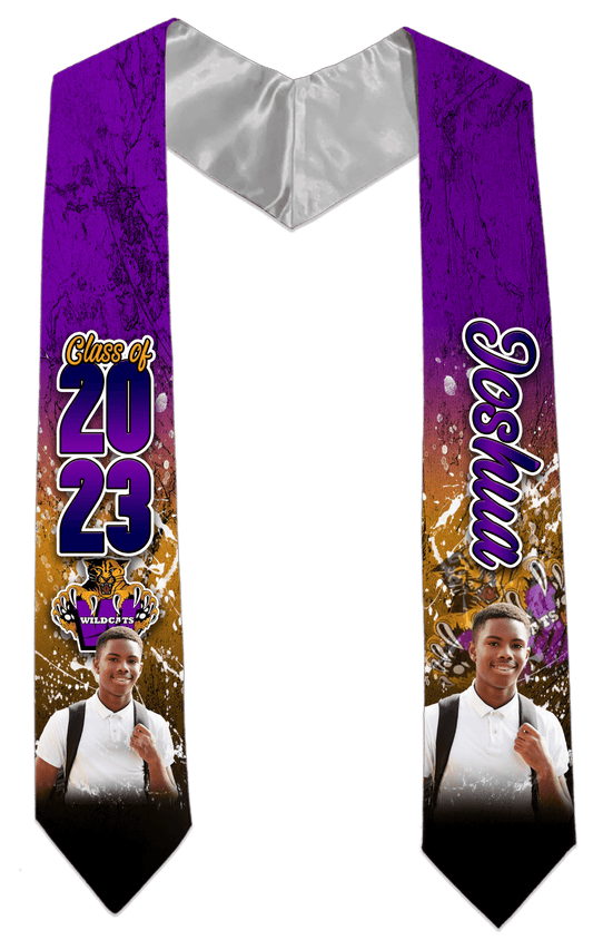 School Themed Graduation Stole